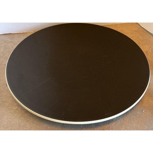 Vtg 1986 Sasaki Colorstone Vignelli Design Inc Matte Black Salad Plate - Picture 1 of 7